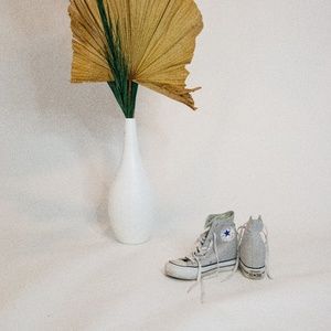 SIZE 7 Wedge Grey Converse All Stars